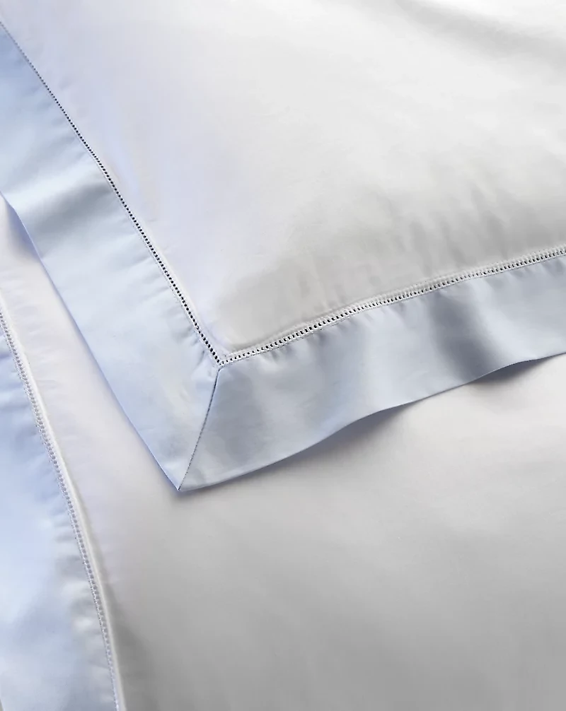 Organic Cotton Sateen Border Duvet Cover