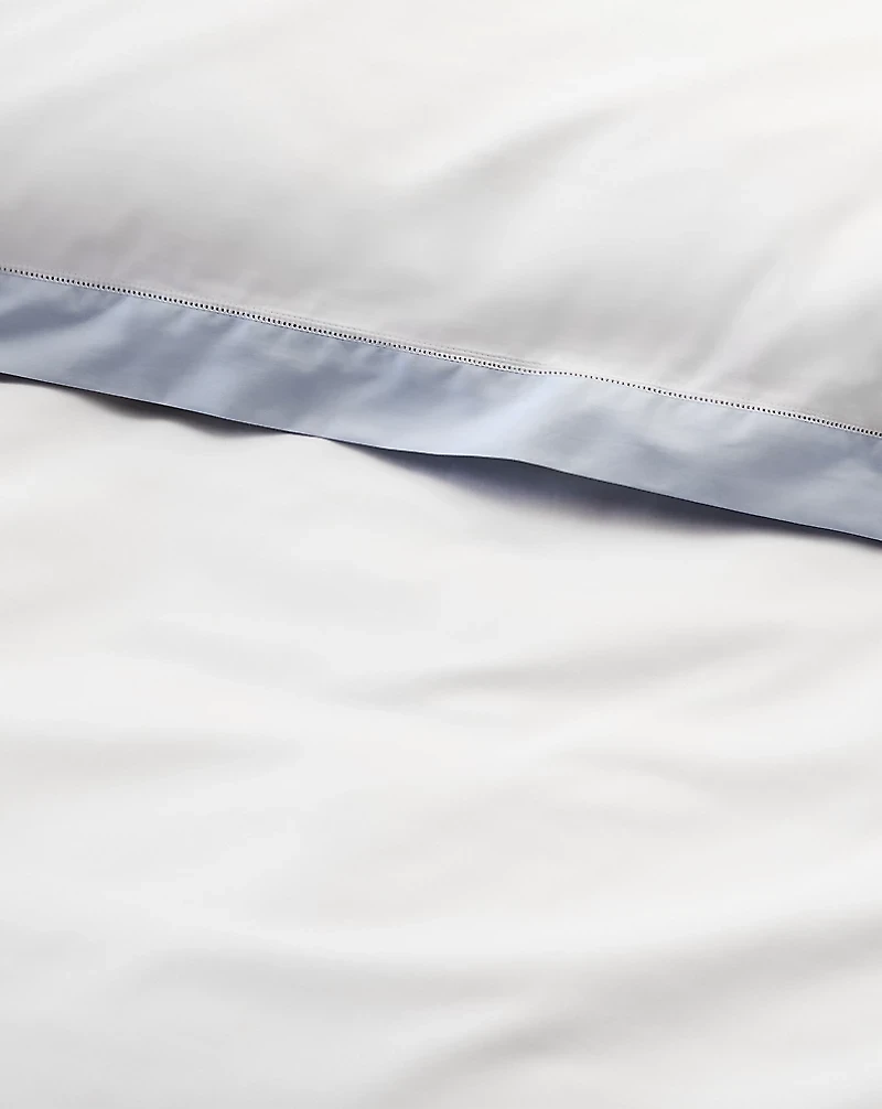 Organic Cotton Sateen Border Duvet Cover