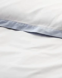 Organic Cotton Sateen Border Duvet Cover