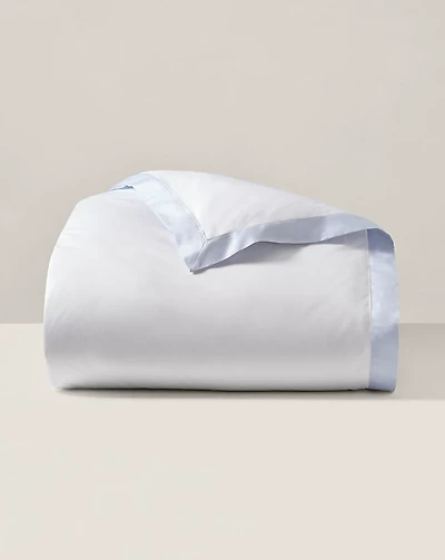 Organic Cotton Sateen Border Duvet Cover