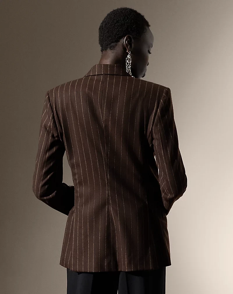 Kent Double-Breasted Wool Flannel Jacket