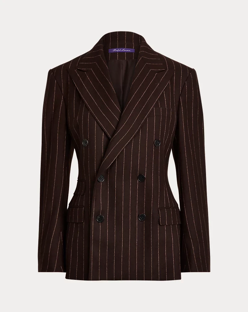 Kent Double-Breasted Wool Flannel Jacket