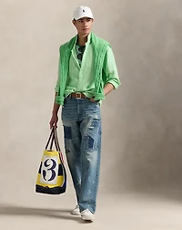 Slim Fit Linen Chambray Shirt