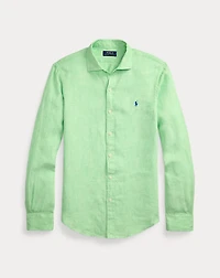 Slim Fit Linen Chambray Shirt