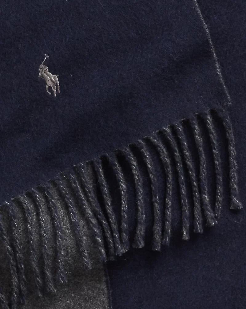 Reversible Wool-Blend Scarf
