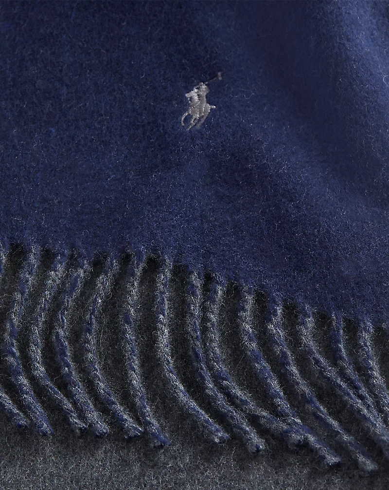 Reversible Wool-Blend Scarf