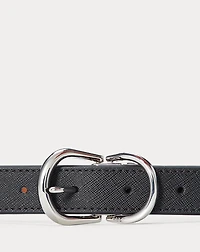 Reversible Crosshatch Leather Belt