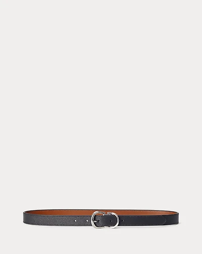 Reversible Crosshatch Leather Belt