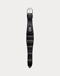 Large Stirrup Alligator Watch Strap