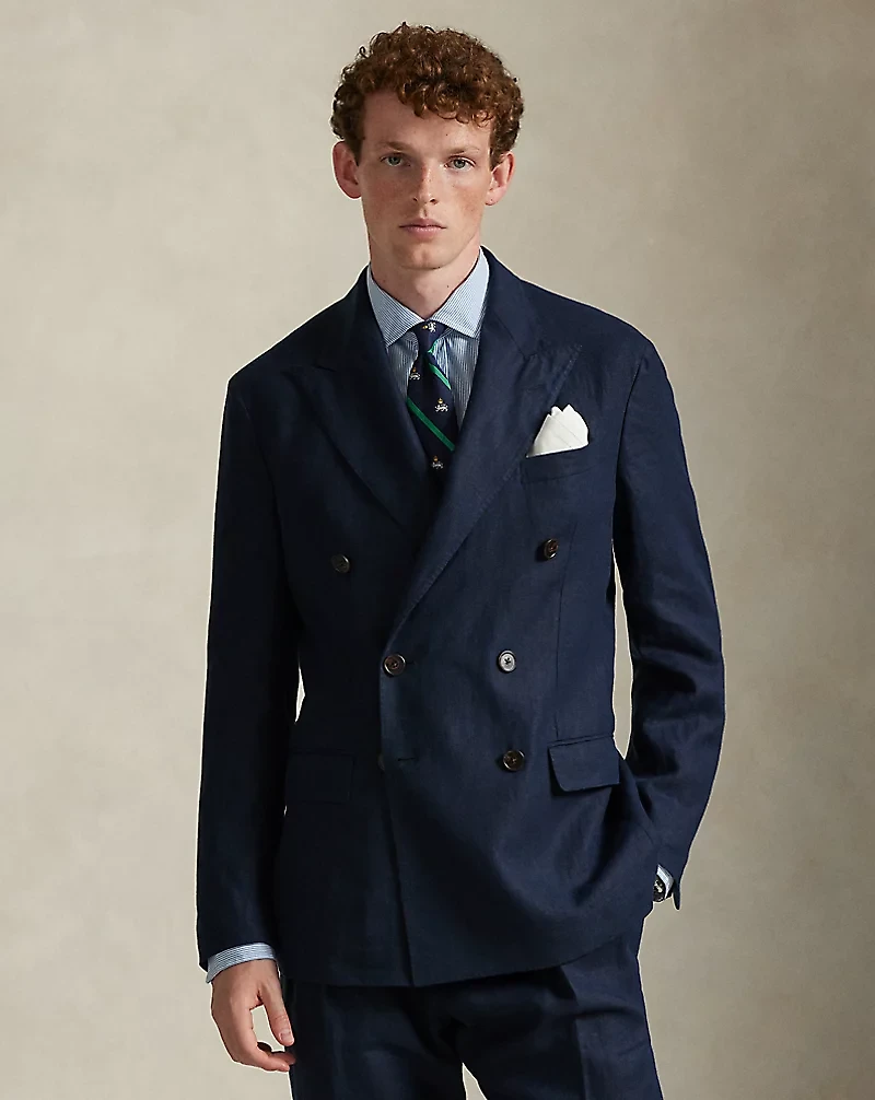 Polo Soft Tailored Fit Linen Suit Jacket