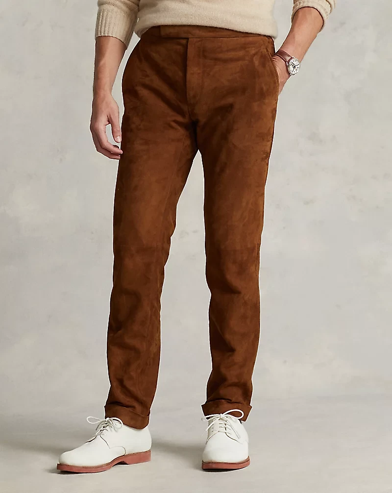 Suede Suit Trouser