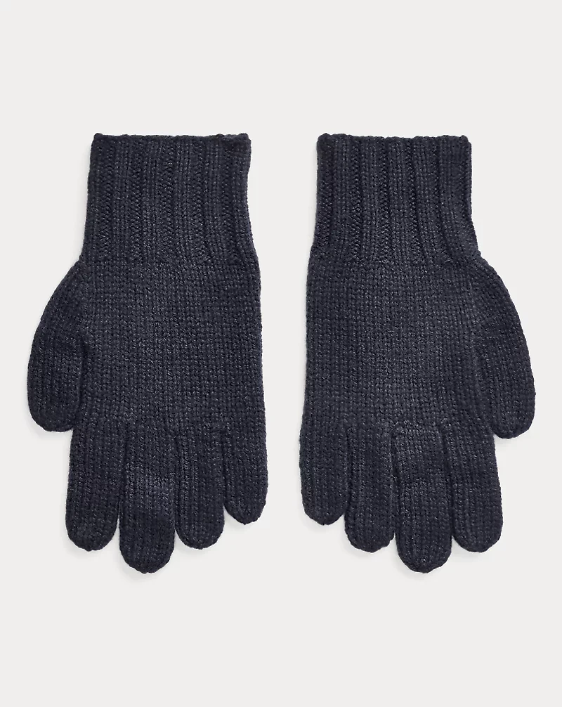 Hand-Knit Cable Cashmere Gloves