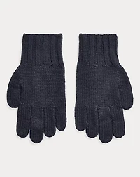 Hand-Knit Cable Cashmere Gloves