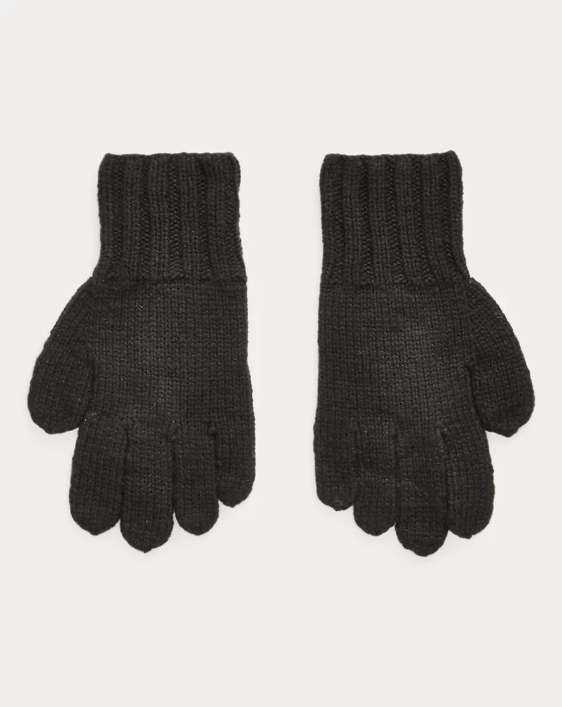 Hand-Knit Cable Cashmere Gloves