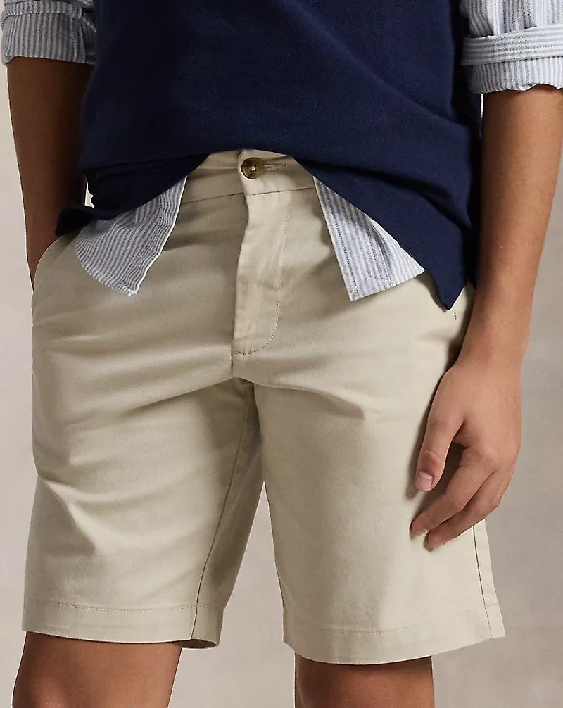 Straight Fit Stretch Chino Short