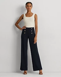 Stretch Jersey Wide-Leg Pant