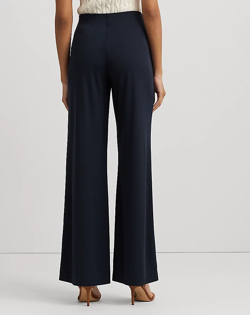 Stretch Jersey Wide-Leg Pant