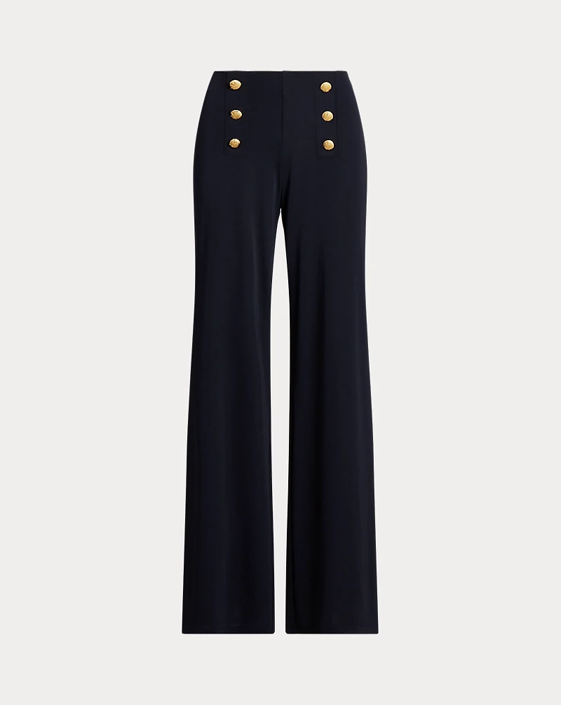 Stretch Jersey Wide-Leg Pant