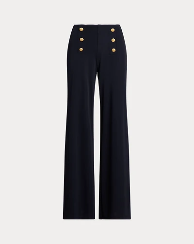Stretch Jersey Wide-Leg Pant