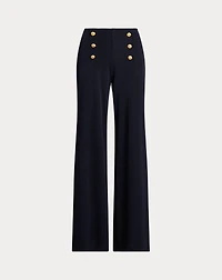 Stretch Jersey Wide-Leg Pant