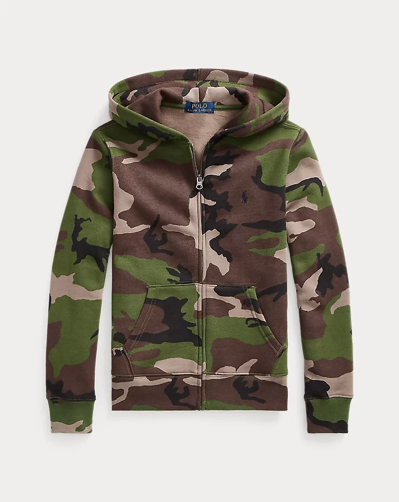 Camo Fleece Full-Zip Hoodie