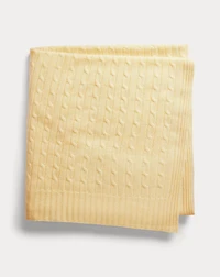 The Iconic Cable Cashmere Throw Blanket