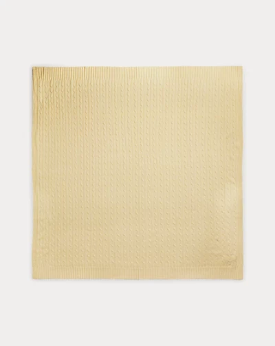The Iconic Cable Cashmere Throw Blanket