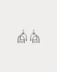 Sterling Silver Double-Stirrup Earrings