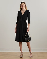 Surplice Jersey Dress