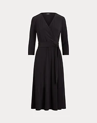 Surplice Jersey Dress