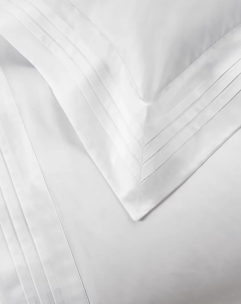 Organic Cotton Tuxedo Pleat Duvet Cover