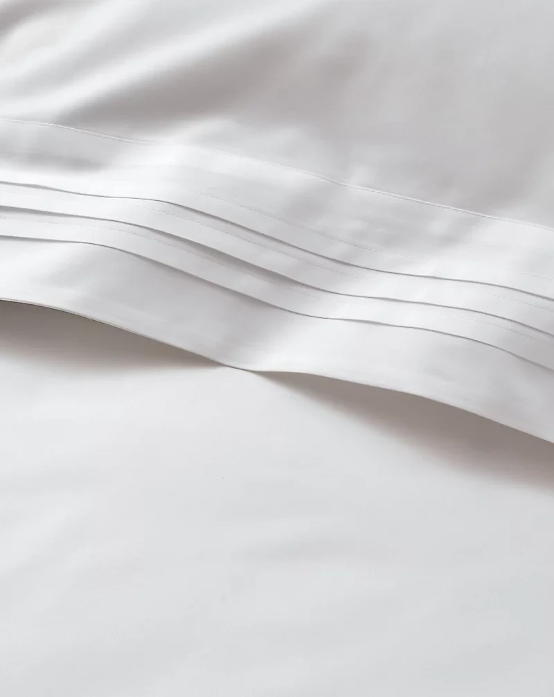Organic Cotton Tuxedo Pleat Duvet Cover