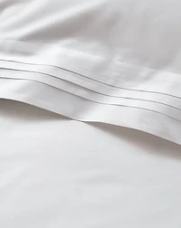 Organic Cotton Tuxedo Pleat Duvet Cover