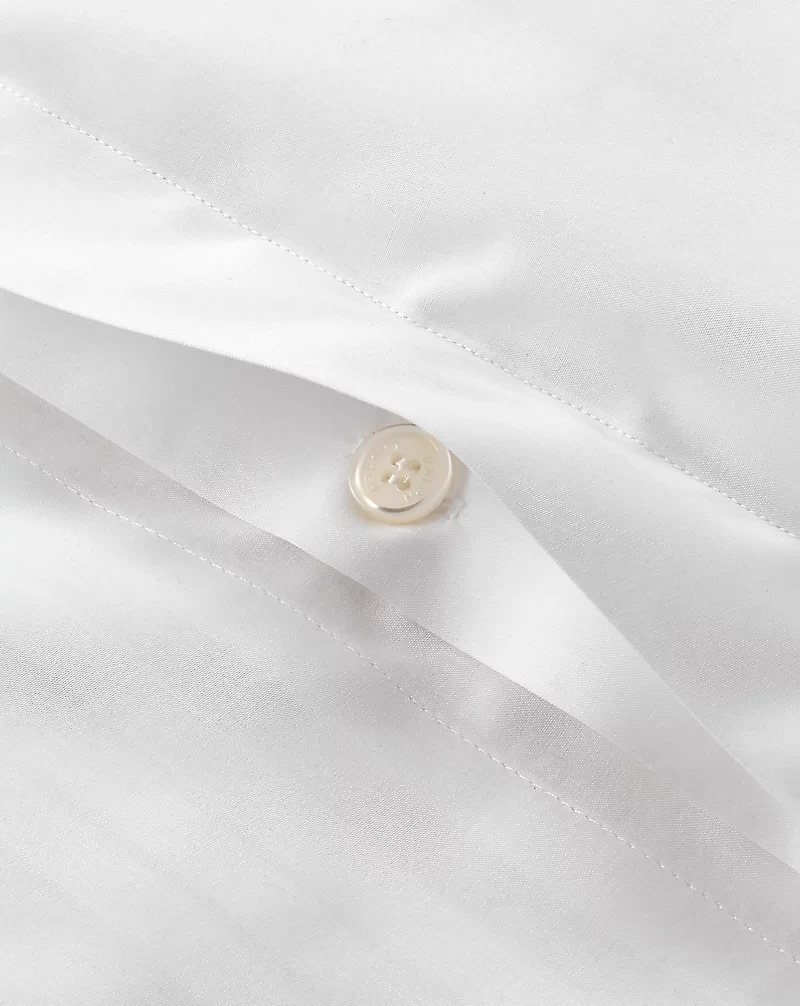 Organic Cotton Tuxedo Pleat Duvet Cover