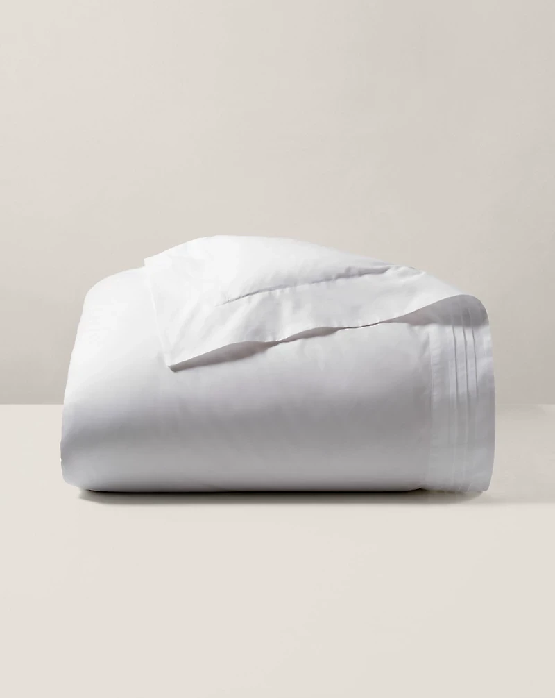 Organic Cotton Tuxedo Pleat Duvet Cover