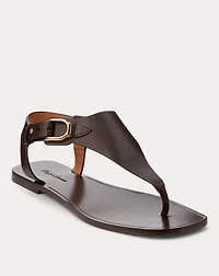 Delancie Burnished Calfskin Sandal