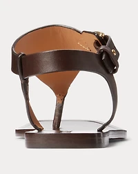 Delancie Burnished Calfskin Sandal