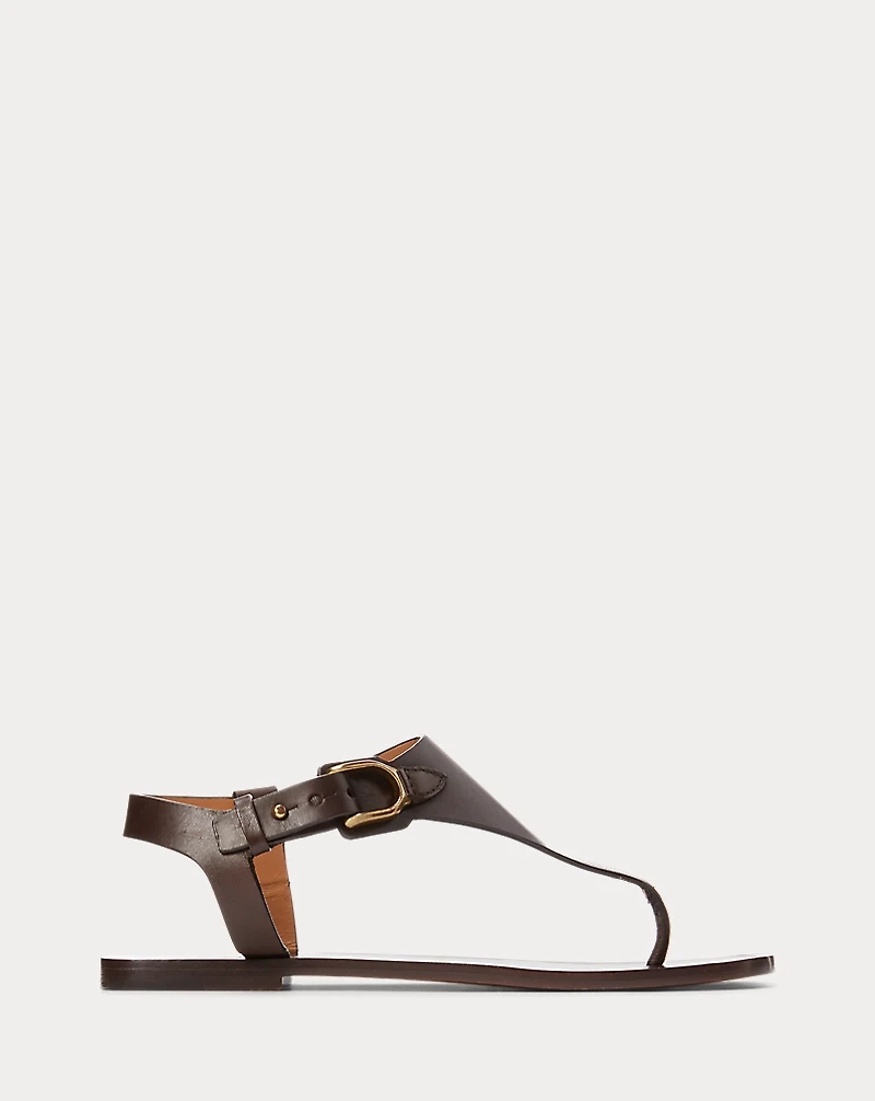 Delancie Burnished Calfskin Sandal