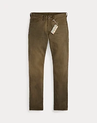 Slim Fit Distressed Brown Jean