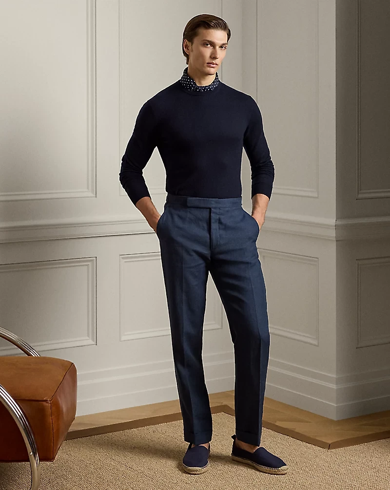 Gregory Hand-Tailored Linen Trouser