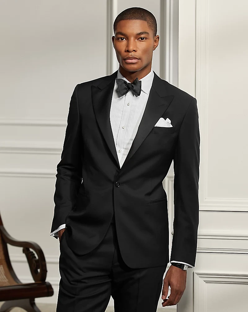 Gregory Hand-Tailored Wool Peak Tuxedo