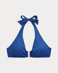 Ring-Front Halter Bikini Top