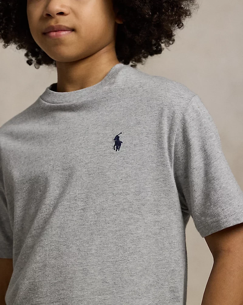 Cotton Jersey Crewneck Tee
