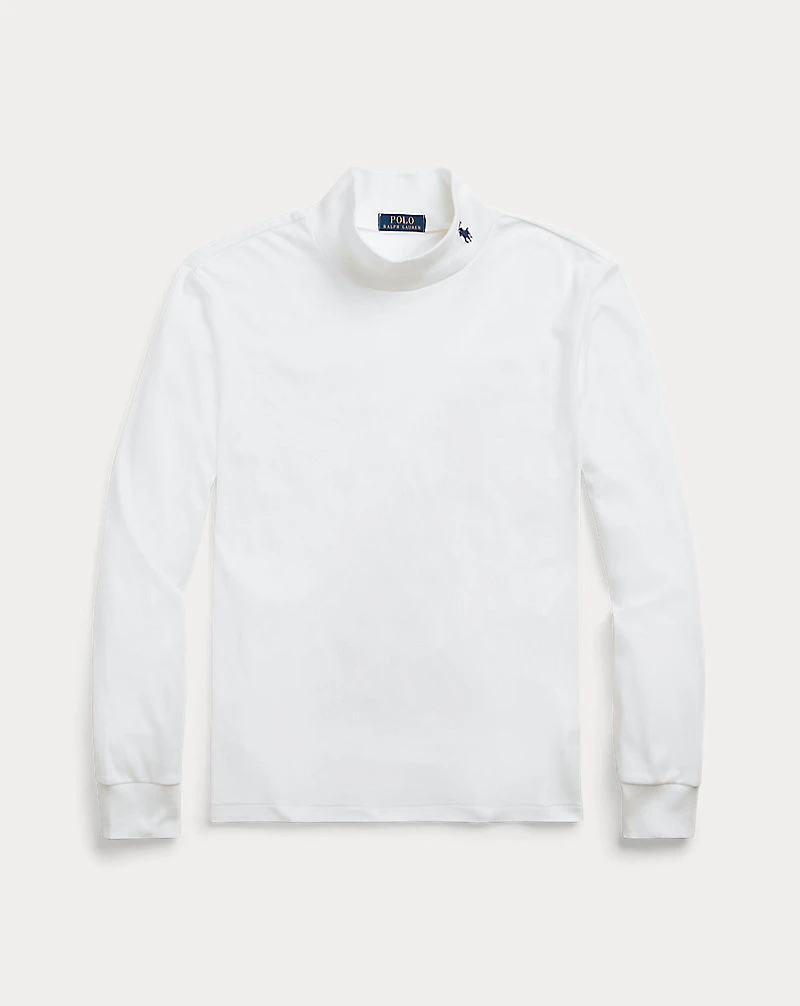 Soft Cotton Mockneck Shirt