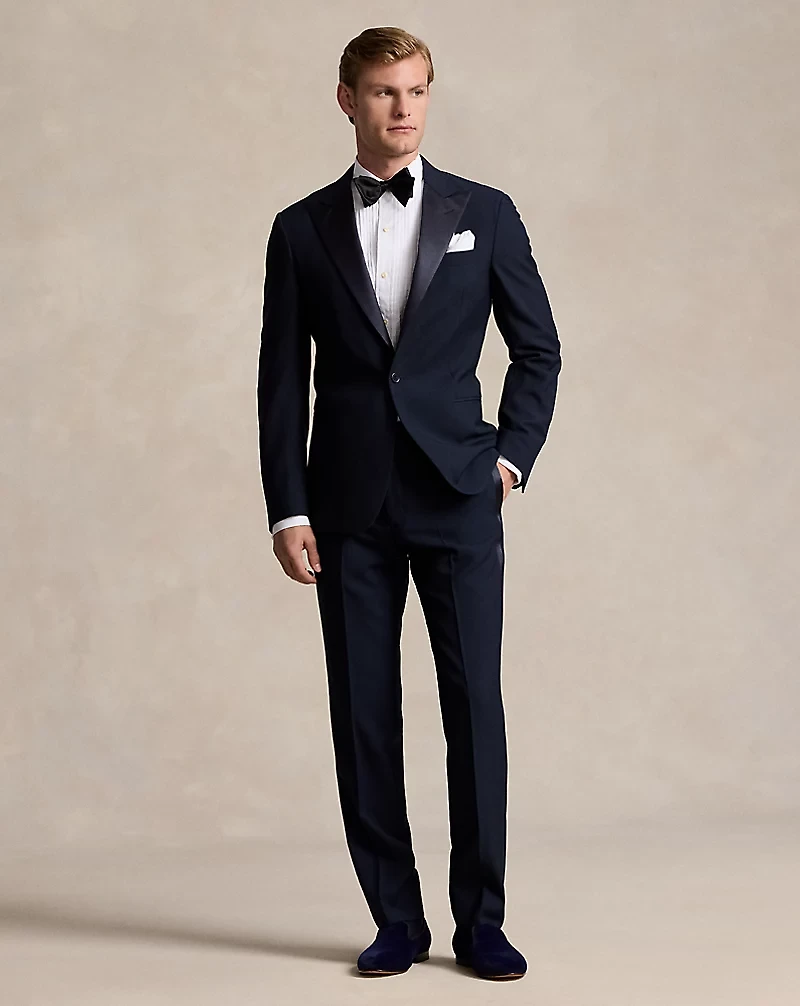 Polo Tailored Wool Barathea Peak Tuxedo