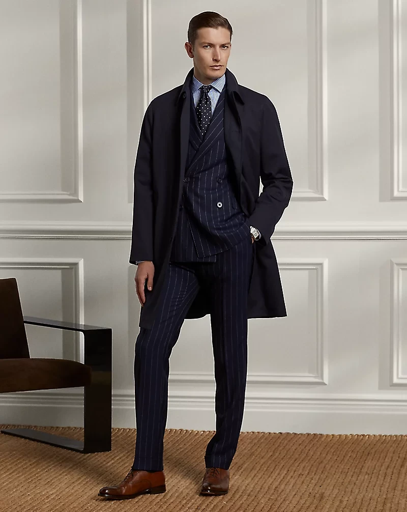 Packable Water-Repellent Balmacaan Coat