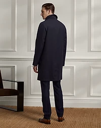Packable Water-Repellent Balmacaan Coat