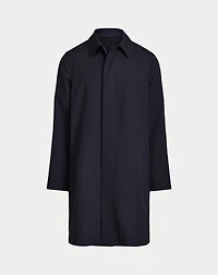 Packable Water-Repellent Balmacaan Coat