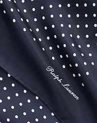 Polka-Dot Silk Scarf