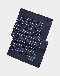 Polka-Dot Silk Scarf